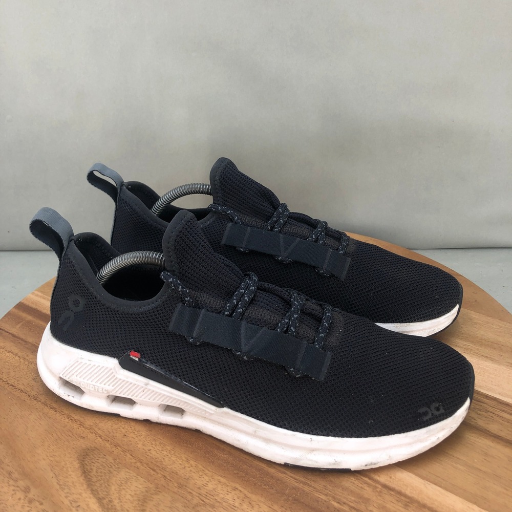 On Running Black and White Athletic Shoes